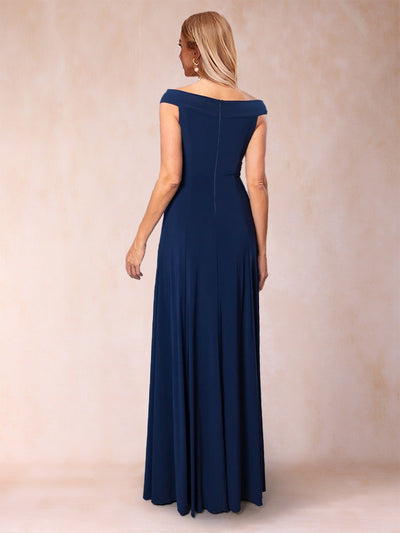 A-Line/Princess Off-the-Shoulder Sleeveless Mother of the Bride Dresses with Ruffles