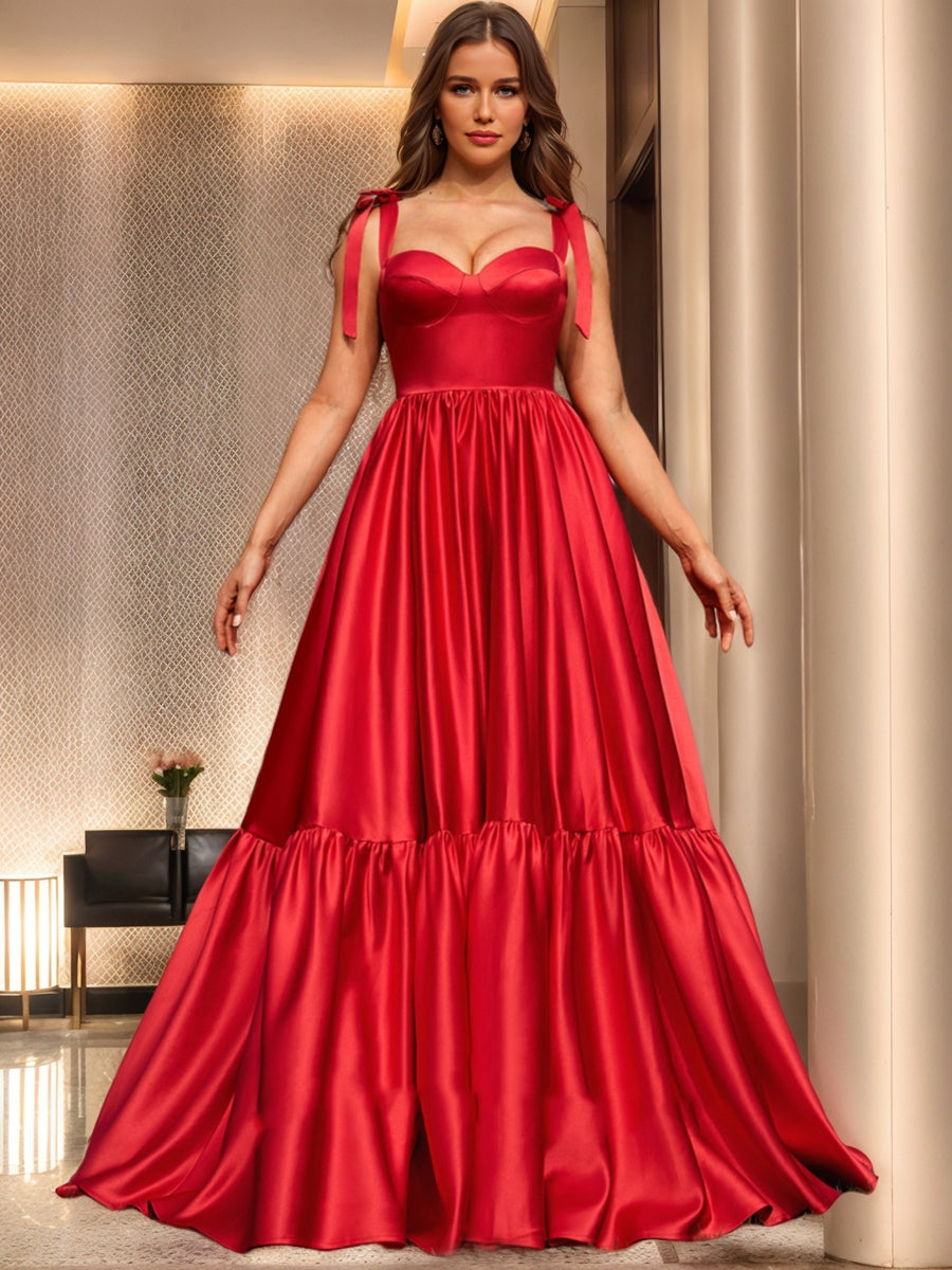 Ball Gown Sweetheart Sleeveless Ruched Prom Dresses