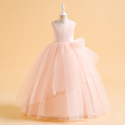 A-Line/Princess Asymmetrical Sleeveless Christmas Dresses with Sash