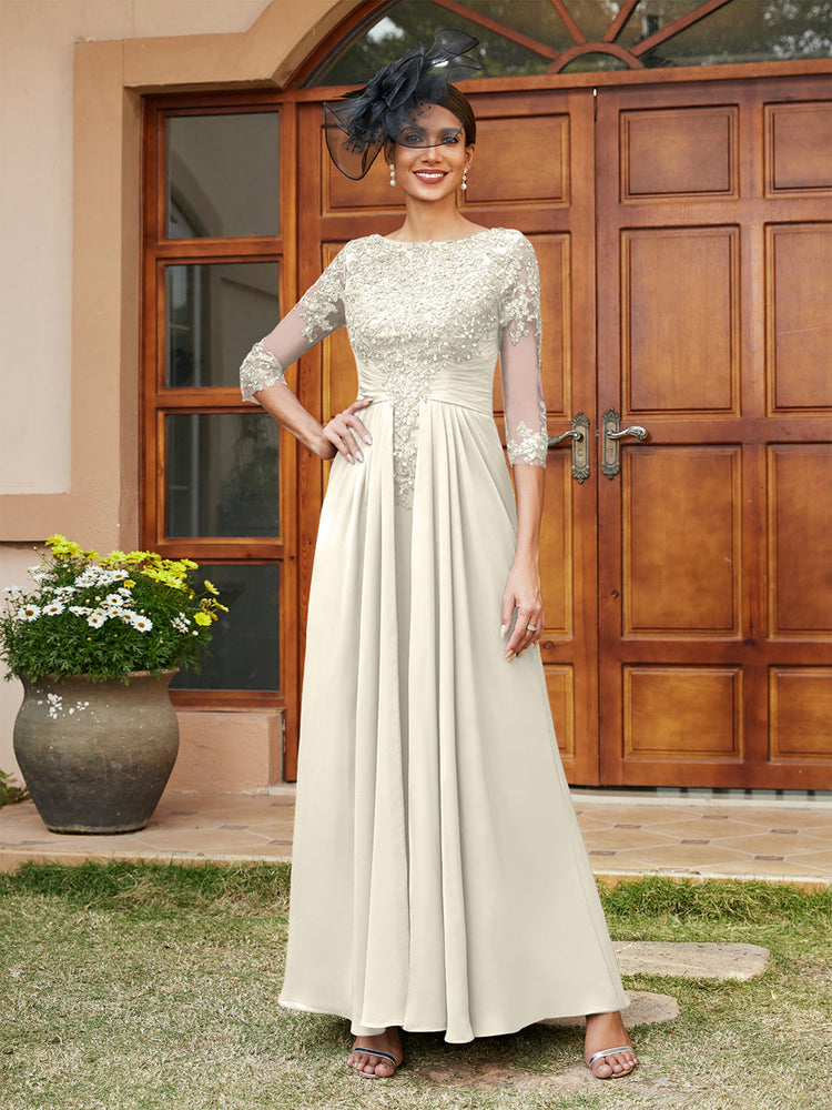 Fashion ivory formal evening gowns