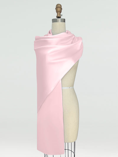 (18x89in.) Silk Satin Shawls & Wraps for Women