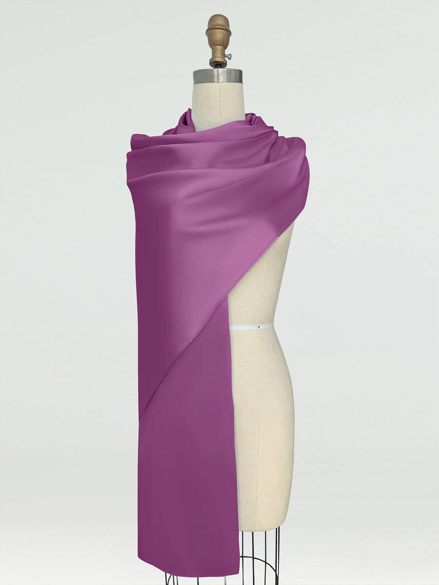 (18x89in.) Silk Satin Shawls & Wraps for Women