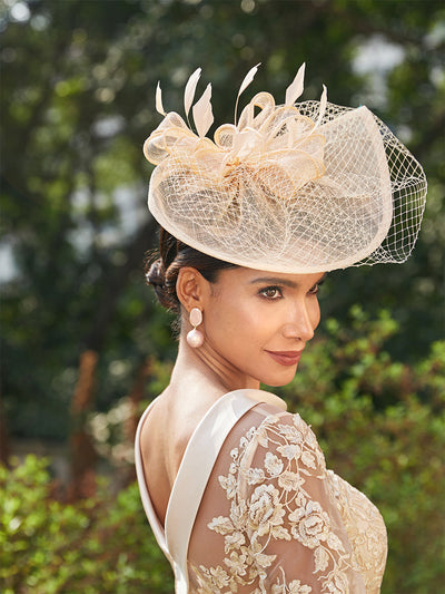 Elegant Tulle Fascinators with Feathers