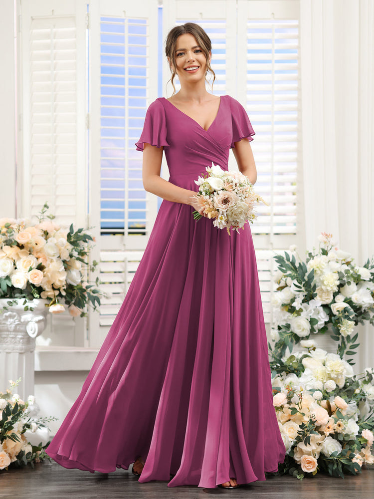 Mauve bridesmaid 2024 dresses long sleeve