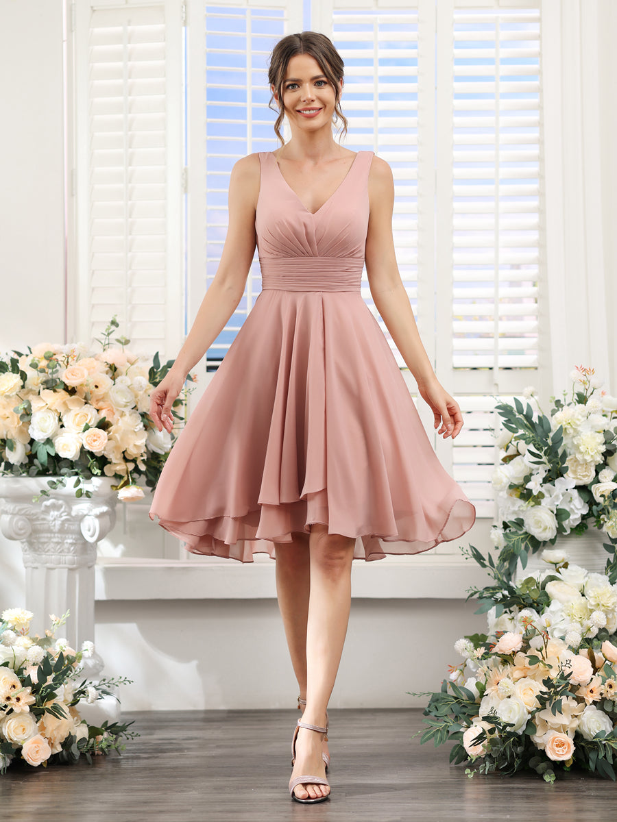 Short chiffon hot sale dresses uk