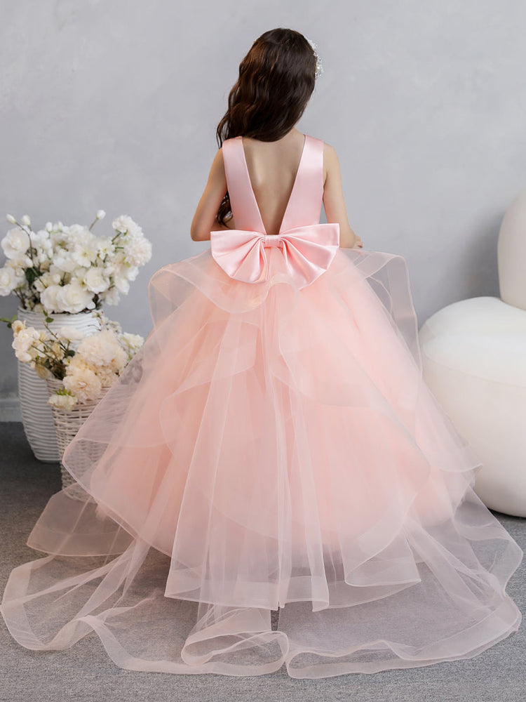 Blush pink flower girl best sale dresses uk