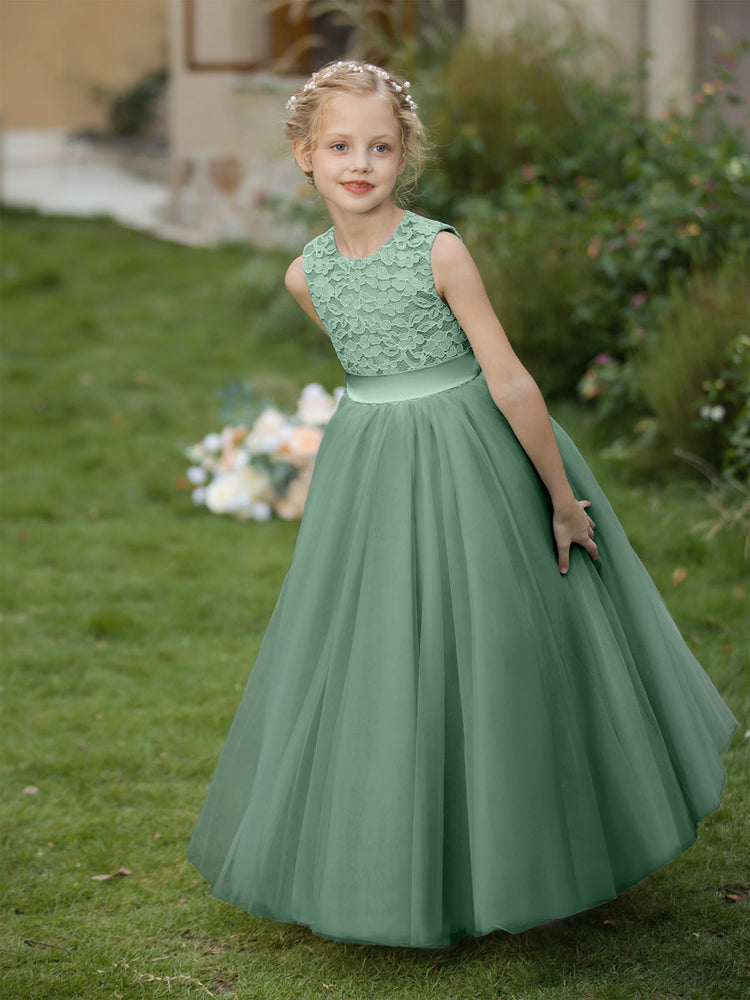 Tulleen dress flower girl tulle - EUC SIZE high quality 3